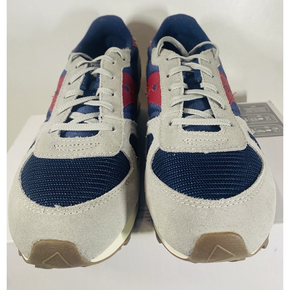 Saucony Shadow Original Women's 7.5 / Big Kids 6 Grey Navy Red Sk267821 New View 4